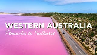 Western Australia ROAD TRIP PINNACLES to KALBARRI amp BIZARRE pink Hutt Lagoon [upl. by Aneri]