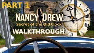 Nancy Drew Secret of the Old Clock Walkthrough part 1 [upl. by Nwahsat80]