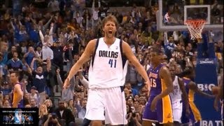 Dirk Nowitzki Offense Highlights 20122013 [upl. by Anialad]