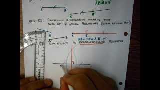 Constructions Segment Addition and Perpendicular Bisector [upl. by Esom]