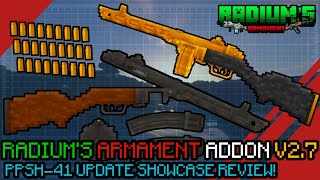 PPSH41 UPDATE Radiums Armament Addon V27 3D Guns for MCPEMCBE 1211  Creator Crafter321 [upl. by Mokas]