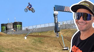 Chad Reed Jumps Laroccos Leap RedBud 2022 [upl. by Reinaldo496]