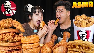 KFC ASMR  ÇITIR TAVUK BUT COLESLAW DOUBLE ZİNGER BURGER  ASMR MUKBANG [upl. by Enilrahc]