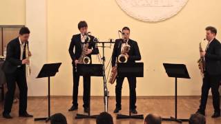 Russian Sax Quartet — A Piazzolla Histoire du Tango Cafe 1930 and Concert dAujourdhui [upl. by Buzz]