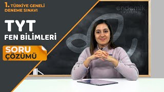 Endemik Yayınları 20232024 1 TG Deneme Sınavı TYT  Fen Bilimleri Video Çözümlü Cevap Anahtarı [upl. by Anyaled675]