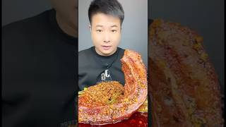 Spicy pork belly mukbang asmr shortvideo eating mukbang [upl. by Grath]