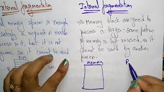 Fragmentation  Internal amp External  OS  Lec17  Bhanu Priya [upl. by Durware667]