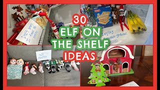 30 ELF ON THE SHELF IDEAS 2023  Easy Elf on the Shelf Ideas  What Our Elf Did Last Year [upl. by Koetke]