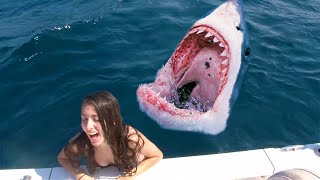 12 Shocking Shark Attacks Caught On Camera [upl. by Yendor537]