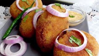 Dimer Devil Recipe  Egg Devil  Bengali Egg Chop  Dimer Chop  Kolkata Style Egg Devil Snack [upl. by Hunley]