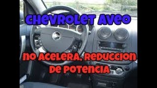 NO ACELERA REDUCCIÓN DE POTENCIA CHEVROLET AVEO [upl. by Shewchuk]