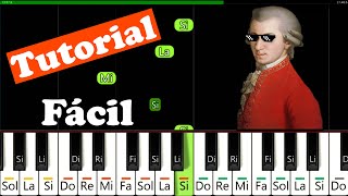 Marcha Turca de Mozart en Piano 🎹 TUTORIAL  Rondo Alla Turca  FACIL  Turkish March Easy [upl. by Anod]