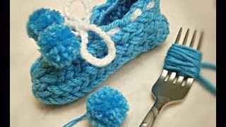 How to make Pom Poms with a Fork [upl. by Simpson]