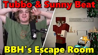 Tubbo amp Sunny Play Badboyhalos Escape room on QSMP Minecraft [upl. by Lesig]