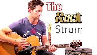 Beginner Strumming Pattern 1  Rock Strum Guitar Lesson with Mark TheGuitarGuy [upl. by Atrebla942]