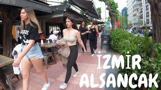 Izmir Alsancak Summer 2023 Walking Tour  4k UHD 60fps [upl. by Euqinot621]