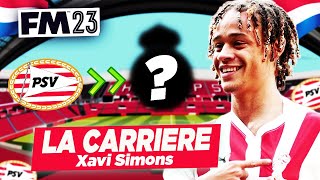 🇳🇱 Jai SIMULÉ la Carrière de XAVI SIMONS  20 ans après quelle CARRIÈRE   FM23 [upl. by Lacey]