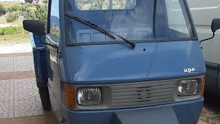 Piaggio ape tm 703 esterni interni e guida [upl. by Serica810]