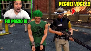 PIUZINHO FOI PEGO PELA POLICIA NO GTA RP [upl. by Arotak810]