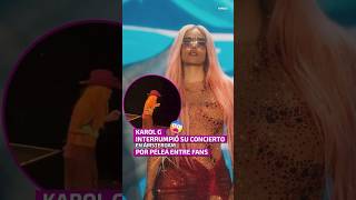 Karol G interrumpió su concierto en Ámsterdam por pelea entre fans [upl. by Nodab]