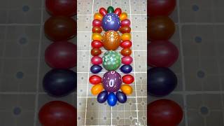 0 1 2 3 and Mini Colorful Balloons Pop Reverse ASMR Satisfying [upl. by Pomfrey]