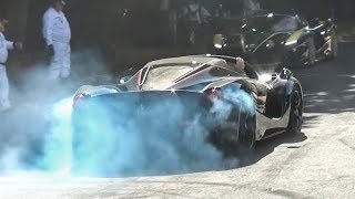 LaFerrari Aperta goes NUTS Burnouts Accelerations and OnBoard Footage [upl. by Annahgiel]