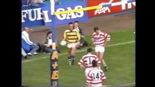 Warrington v Wigan 1989 Locker Cup highlights [upl. by Bergmann19]