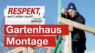 Montage eines eigenen Gartenhauses  toom Werkstatt [upl. by Kluge884]