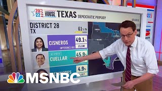 Kornacki Breaks Down The Democratic House Race Among Close Primaries In Texas [upl. by Dabbs447]