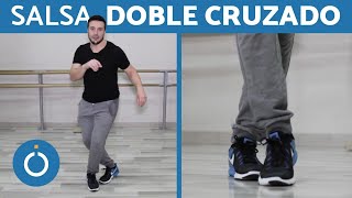 PASOS BÁSICOS DE SALSA  PASO DOBLE CRUZADO [upl. by Krenek]