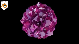 Procedural Amethyst material in Blender [upl. by Tedman]