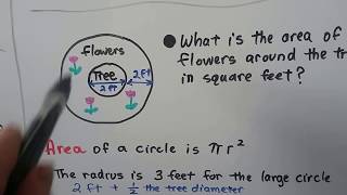 GED Math 26b Approaching multistep problems area or volume [upl. by Aziza952]