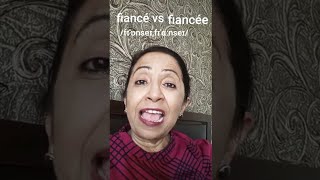 fiancé vs fiancée correct pronunciationmeaning shorts [upl. by Lorrad883]