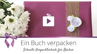 Geschenke verpacken Ein Buch verpacken  einfach  DANATO [upl. by Intosh]