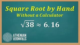 Find Square Root by Hand without Calculator [upl. by Canice]