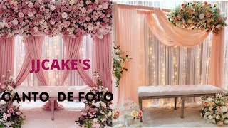 IDEAS DE DECORAÇÃO DE CANTO PARA FOTO  PARA FESTA DE CASAMENTO E ENCONTRO DE CASAIS [upl. by Jesus]