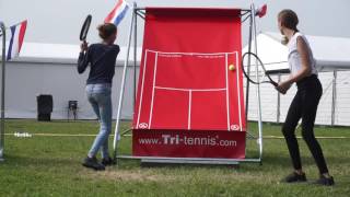 Tritennis® rebounce back board  PRACTICE TENNIS WALL [upl. by Seymour388]