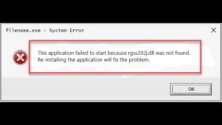 Solved RGSS202JDLL Not Found Error in Windows 1087 [upl. by Grete28]