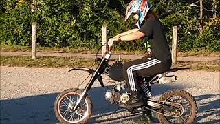 Tao Tao DB17 125cc Pit Bike  Dirt Bike First Time Riding [upl. by Enasus]