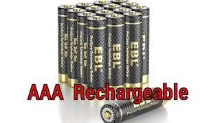 EBL Gold Pro Rechargeable AAA Batteries 12V 1100mAh NIMH Battery Upgraded High Performance [upl. by Arodaeht329]