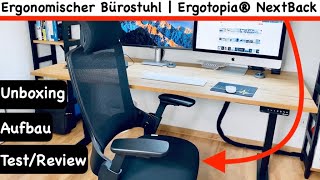 Ergonomischer Bürostuhl Ergotopia NextBack  Unboxing  Aufbau  Test  Review  Erfahrungen [upl. by Lokcin]