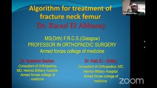 Algorithm for Treatment of Fracture Neck Femur  DR Raouf El abbassy [upl. by Yknarf]