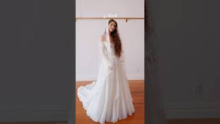 Which Wedding Dress Would You Pick 🕊️ weddingdress try on [upl. by Crooks194]