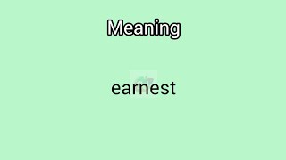 earnest meaning in English amp TeluguGoogul Dictionary dictionary meanings telugu english earn [upl. by Mikkanen]