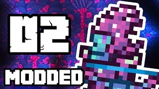 CRYSTILLIUM CAVE CURSE  Terraria 13 MODDED SEASON 2 v6  Ep2 [upl. by Wheeler248]