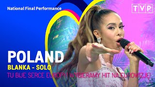 Blanka  Solo  Poland 🇵🇱  National Final Performance  Eurovision 2023 [upl. by Strong673]