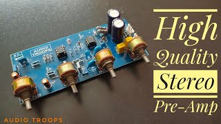 High Quality Stereo PreAmp  Audio Troops  Amplifier Boards  Best Bass Treble for Amplifier [upl. by Hepsoj]