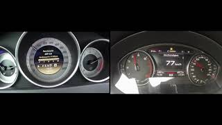 Audi a4 14 vs Mercedes benz C180 acceleration 0120 kmh [upl. by Fredkin439]