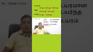 Tall Great amp Height  Difference  by TVeeramani setfortspokenenglish howtospeakenglish [upl. by Fedora]