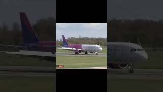 Wizz Air A321 Landing At Luton Airport aviation [upl. by Aivil463]